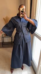 Ensemble oversized Bleu marine