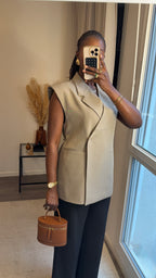 Gilet Signature Taupe