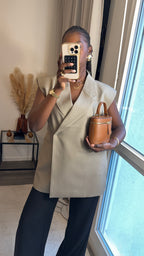 Gilet Signature Taupe