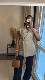 Gilet Signature Taupe