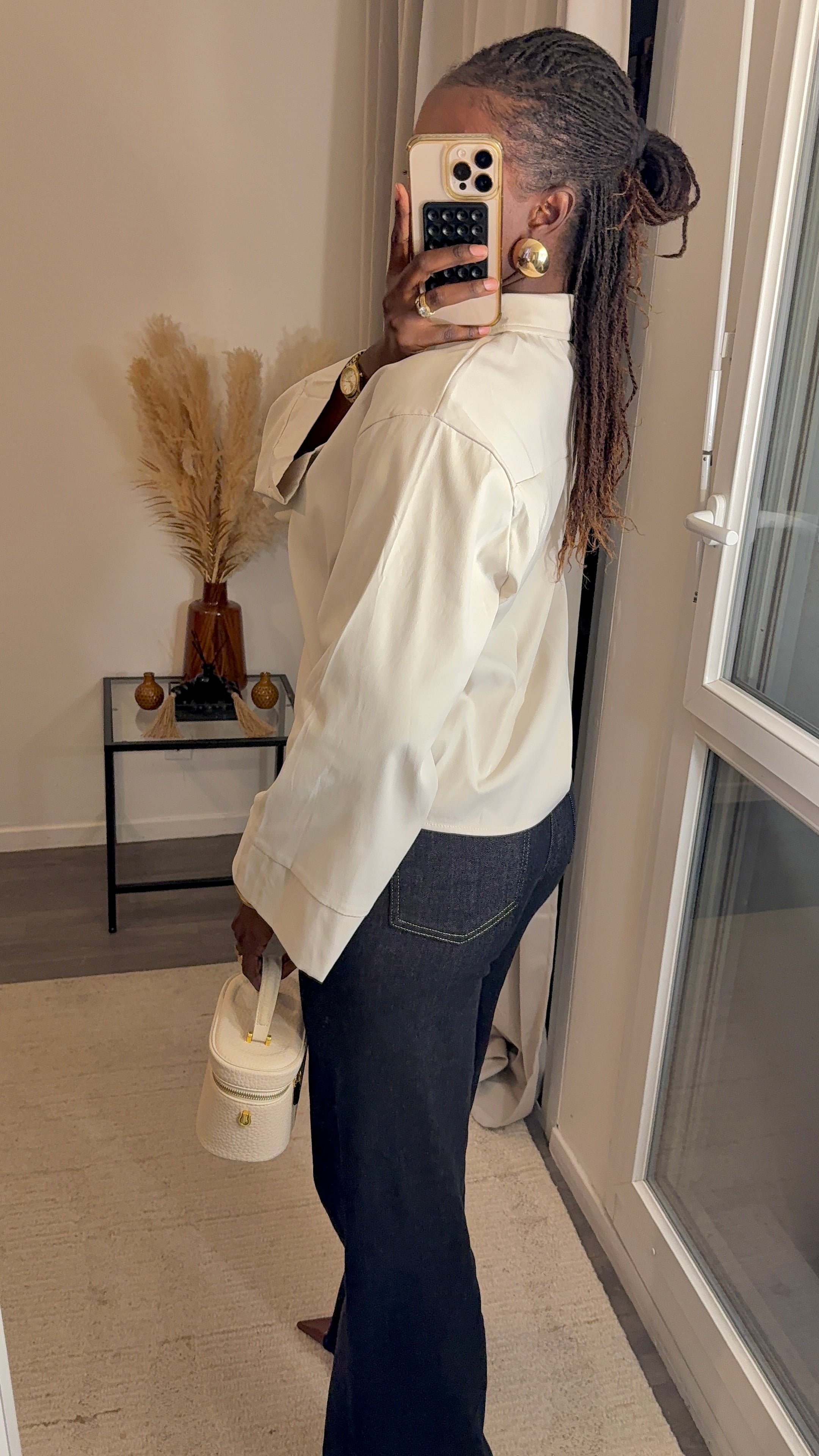 Chemise Top Noir créme