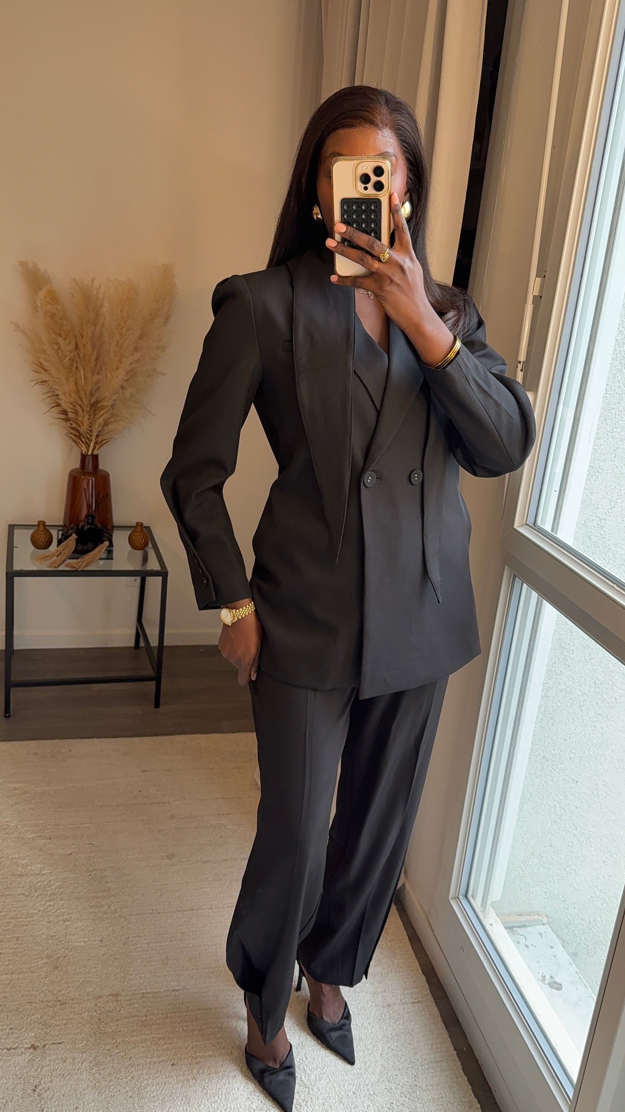 Pantalons boutons sur les chevilles